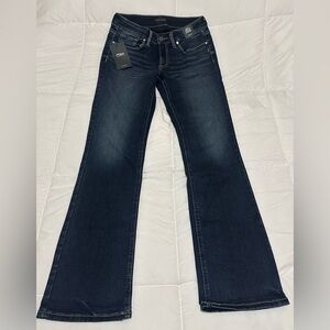 New Silver Jeans Size 28 x 33 BRITT CURVY FIT LOW RISE SLIM BOOT
